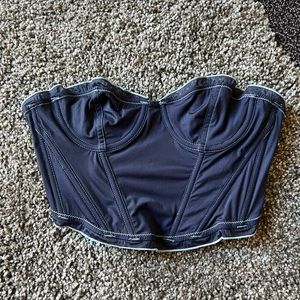 Blue cropped corset 💙